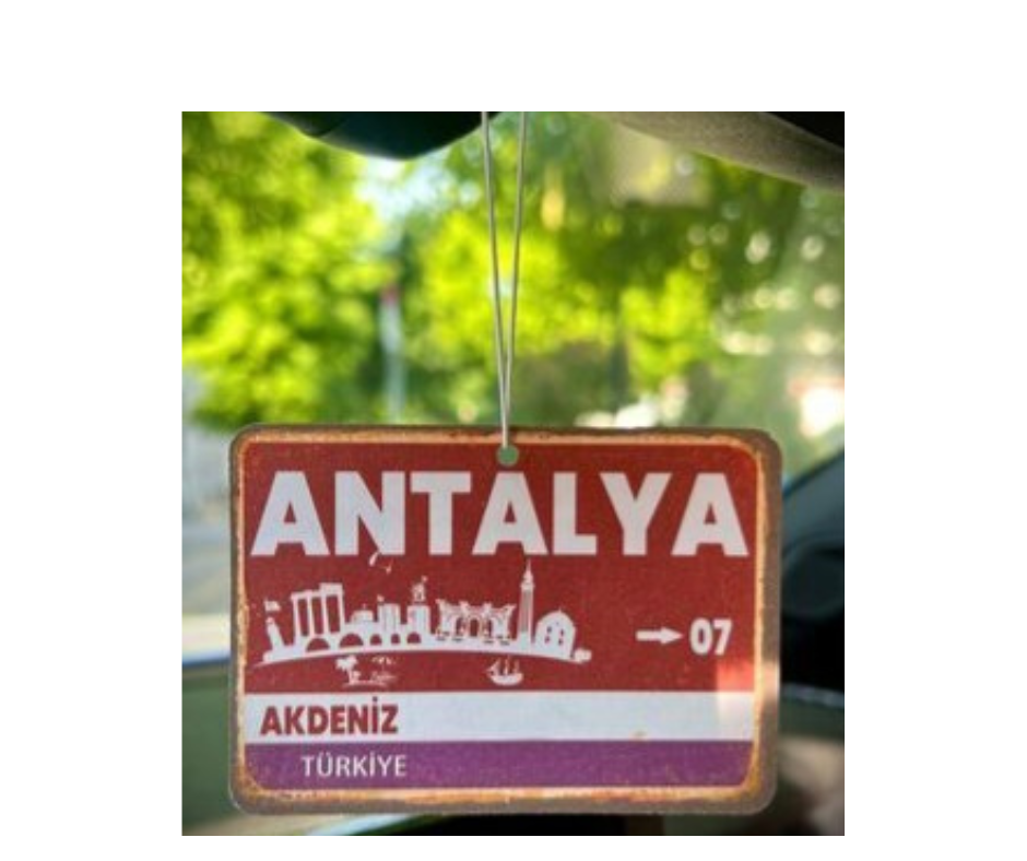 Antalya Duftbaum / Lufterfrischer mit dem Städtezeichen-Motiv