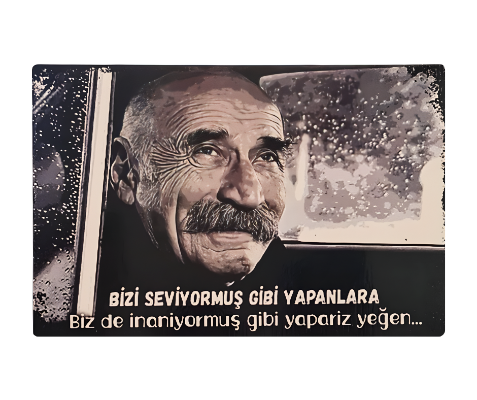 Ramiz Dayi Wandbild Retro Ahsap Poster Duvar Resmi