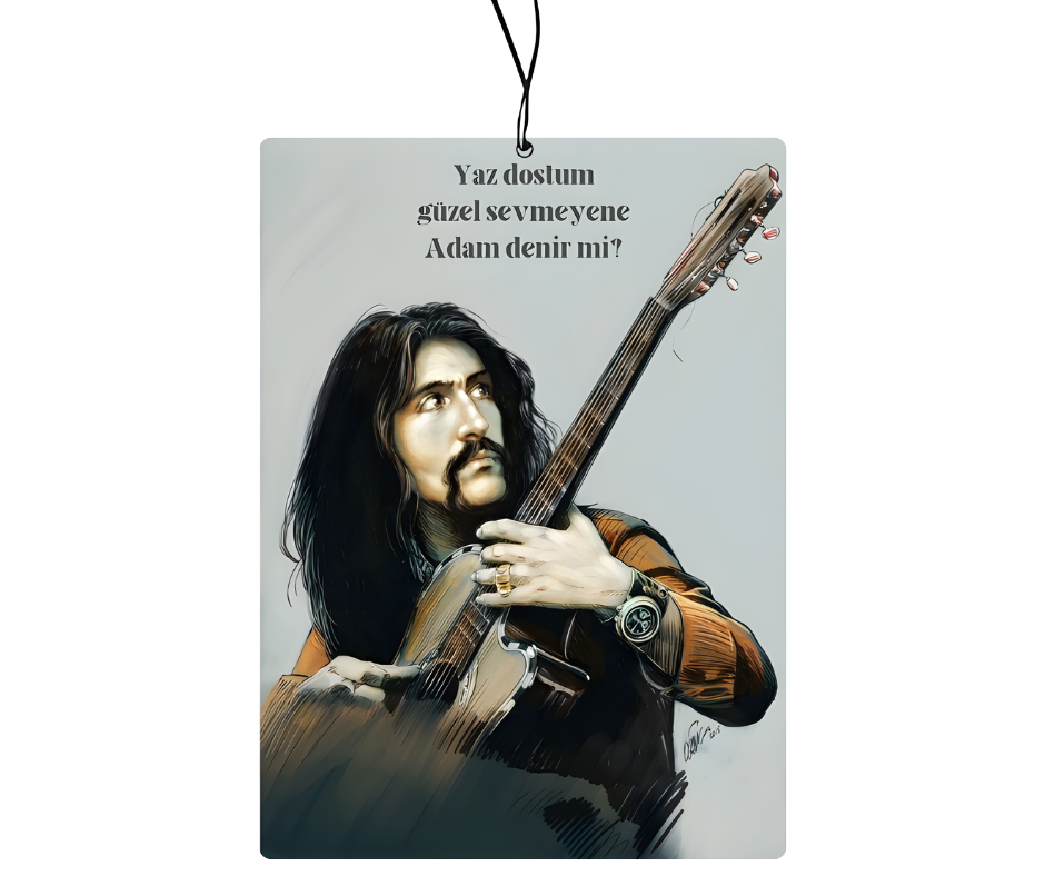 Barış Manço Duftbaum“ – Legendärer Duftanhänger, Auto Zubehör, Türkische Musikikone, Car Air Freshener, Accessoires fürs Auto, Witziger Auto-Duftbaum