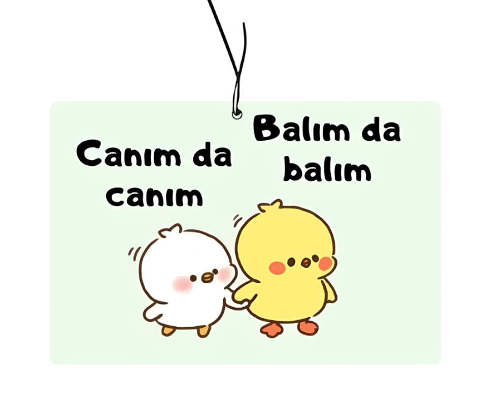 Canım da Canım, Balım da Balım Duftbaum“ – Lustiger Duftanhänger, Auto Zubehör, Humorvoller Lufterfrischer, Car Air Freshener, Accessoires fürs Auto, Witziger Auto-Duftbaum