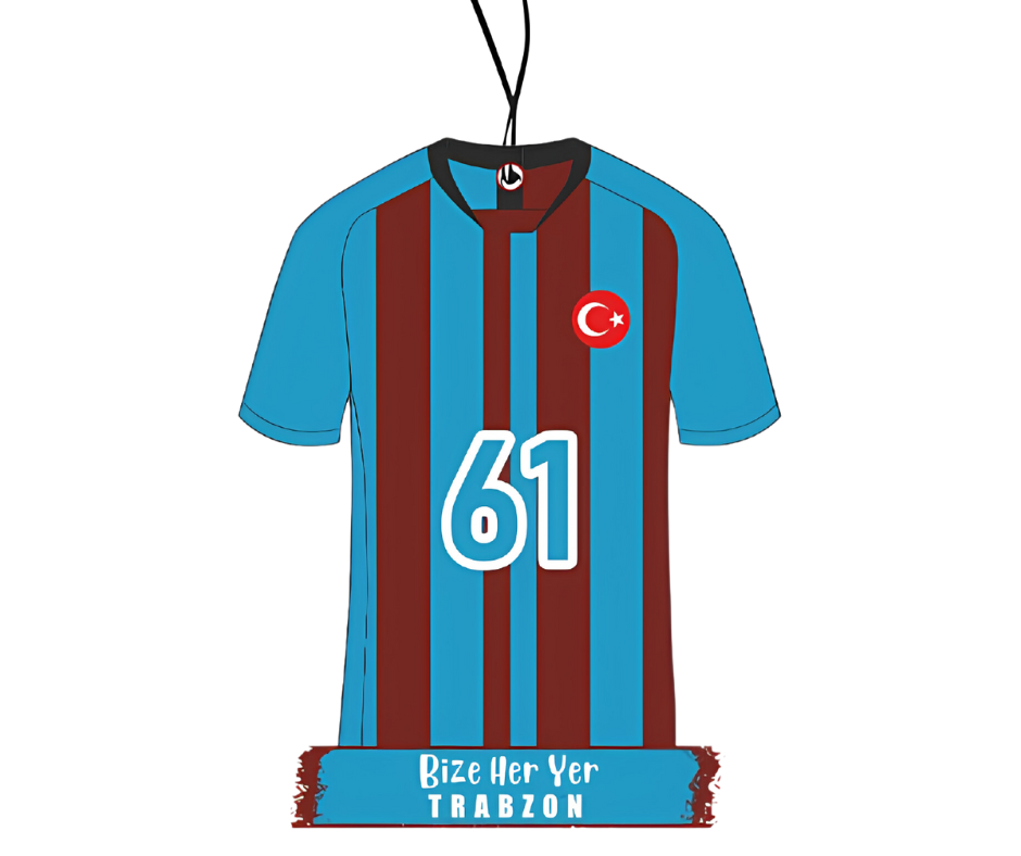 Trabzonspor Trikot Duftbaum“ – Auto Duftanhänger, Trabzonspor Fanartikel, Lufterfrischer für Auto, Fußball Fan Zubehör, Car Air Freshener, Auto Accessoires
