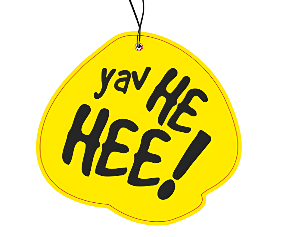 Yav He Hee Duftbaum“ – Lustiger Duftanhänger, Auto Zubehör, Humorvoller Lufterfrischer, Car Air Freshener, Accessoires fürs Auto, Witziger Auto-Duftbaum
