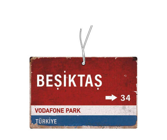 Besiktas Duftbaum / Lufterfrischer mit dem Städtezeichen-Motiv