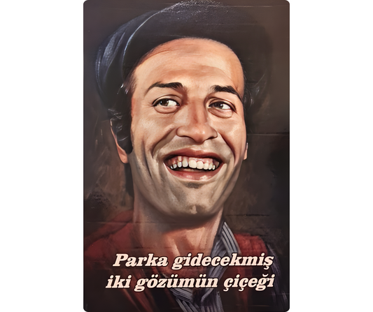 Kemal Sunal Saban Wandbild / Retro Ahsap Poster Duvar Resmi