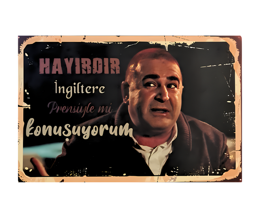 Kolpacino Özgür Wandbild Retro Ahsap Poster Duvar Resmi