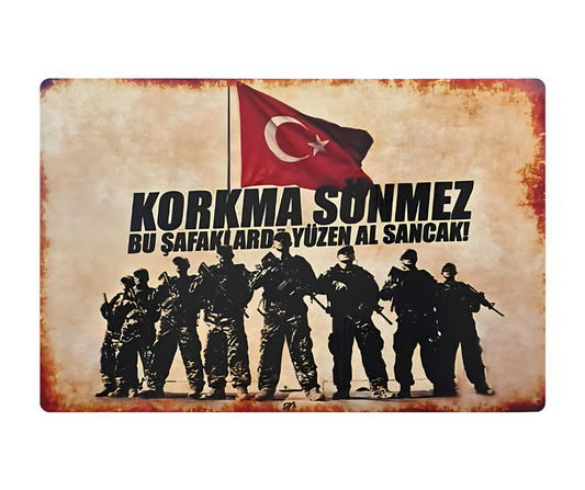 Korkmaz Sönmez Bu Safaklar Wandbild Retro Ahsap Poster Duvar Resmi