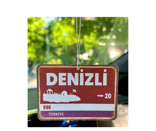 Denizli Duftbaum / Lufterfrischer mit dem Städtezeichen-Motiv