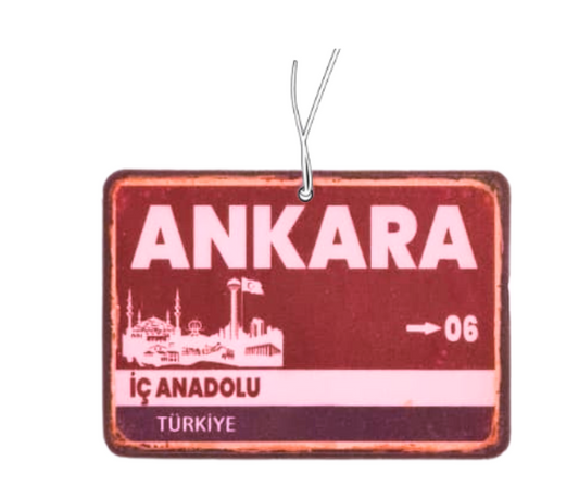 Ankara Duftbaum / Lufterfrischer mit dem Städtezeichen-Motiv