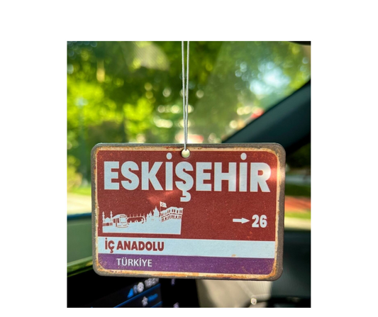Eskisehir Duftbaum / Lufterfrischer mit dem Städtezeichen-Motiv