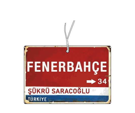 Fenerbahce Duftbaum / Lufterfrischer mit dem Städtezeichen-Motiv