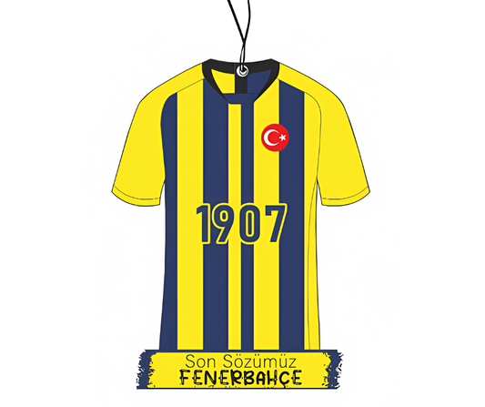 Fenerbahce Trikot Duftbaum“ – Auto Duftanhänger, Fenerbahce Fanartikel, Lufterfrischer für Auto, Fußball Fan Zubehör, Car Air Freshener, Auto Accessoires