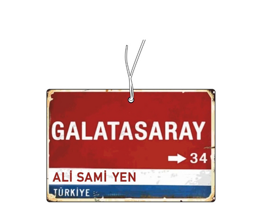 Galatasaray Duftbaum / Lufterfrischer mit dem Städtezeichen-Motiv