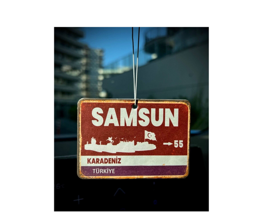 Samsun Duftbaum / Lufterfrischer mit dem Städtezeichen-Motiv